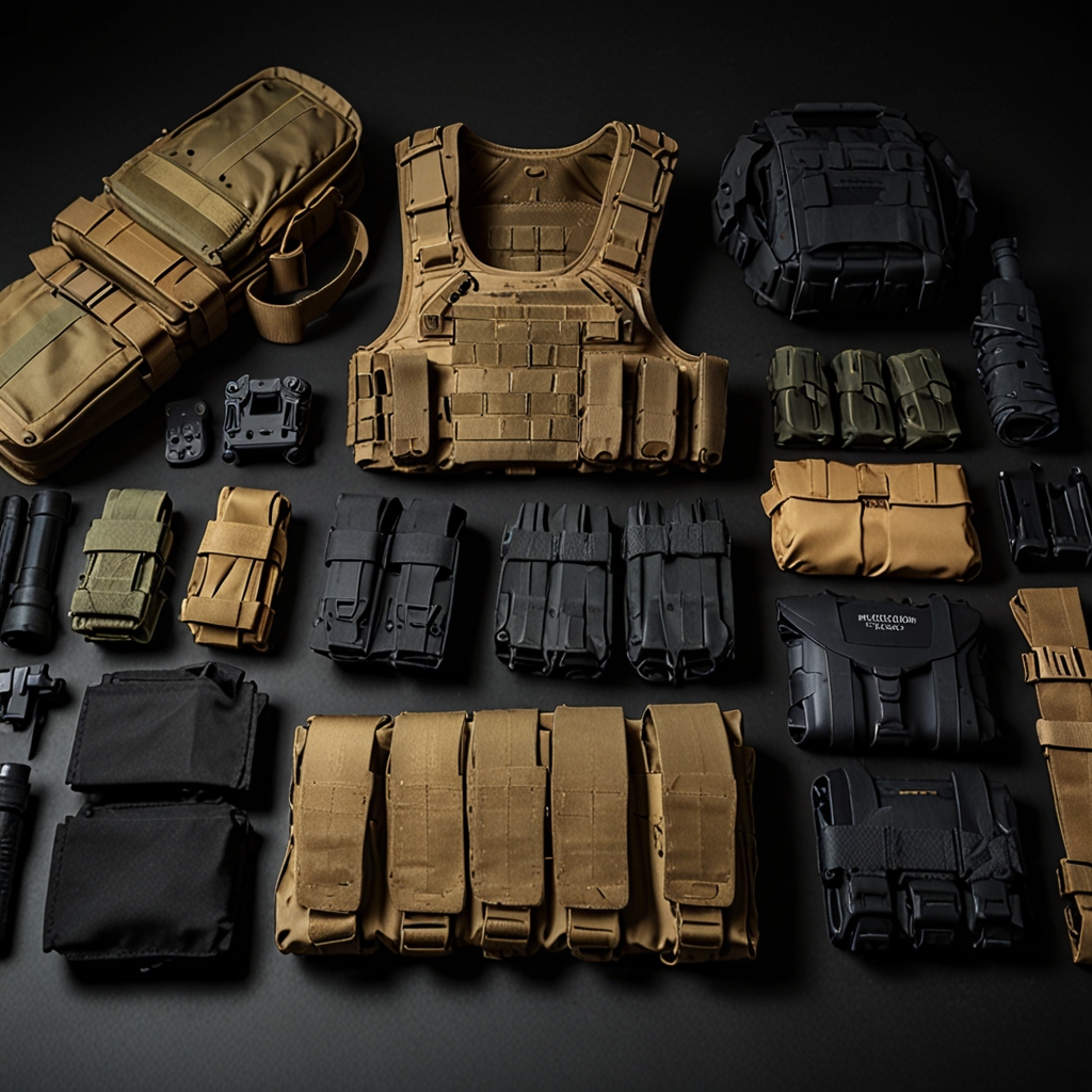 Camouflaged players in airsoft game