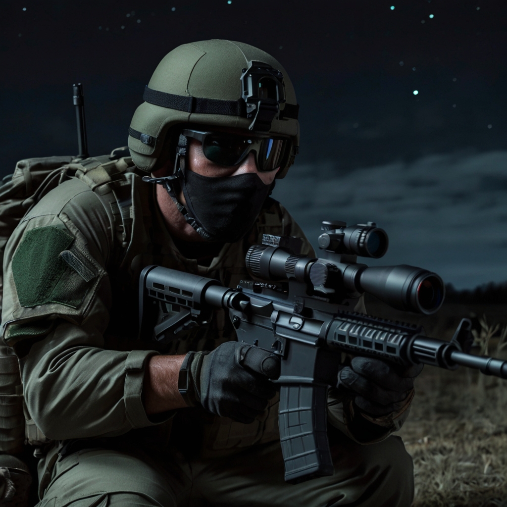 Night vision gear in action