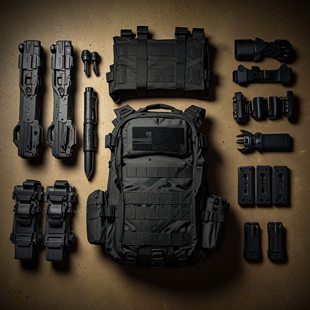 Paintball players in tactical gear during match