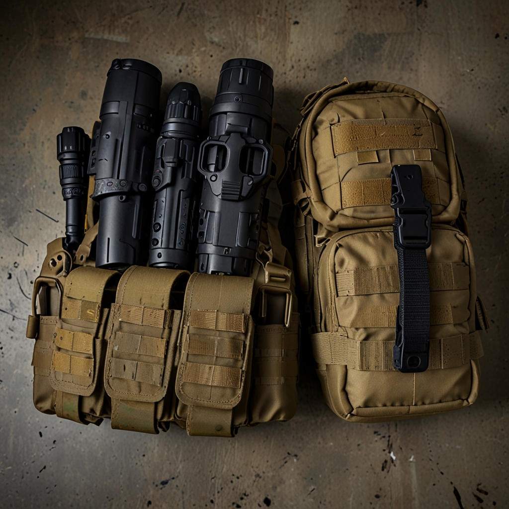 Soldier setting up tactical tent