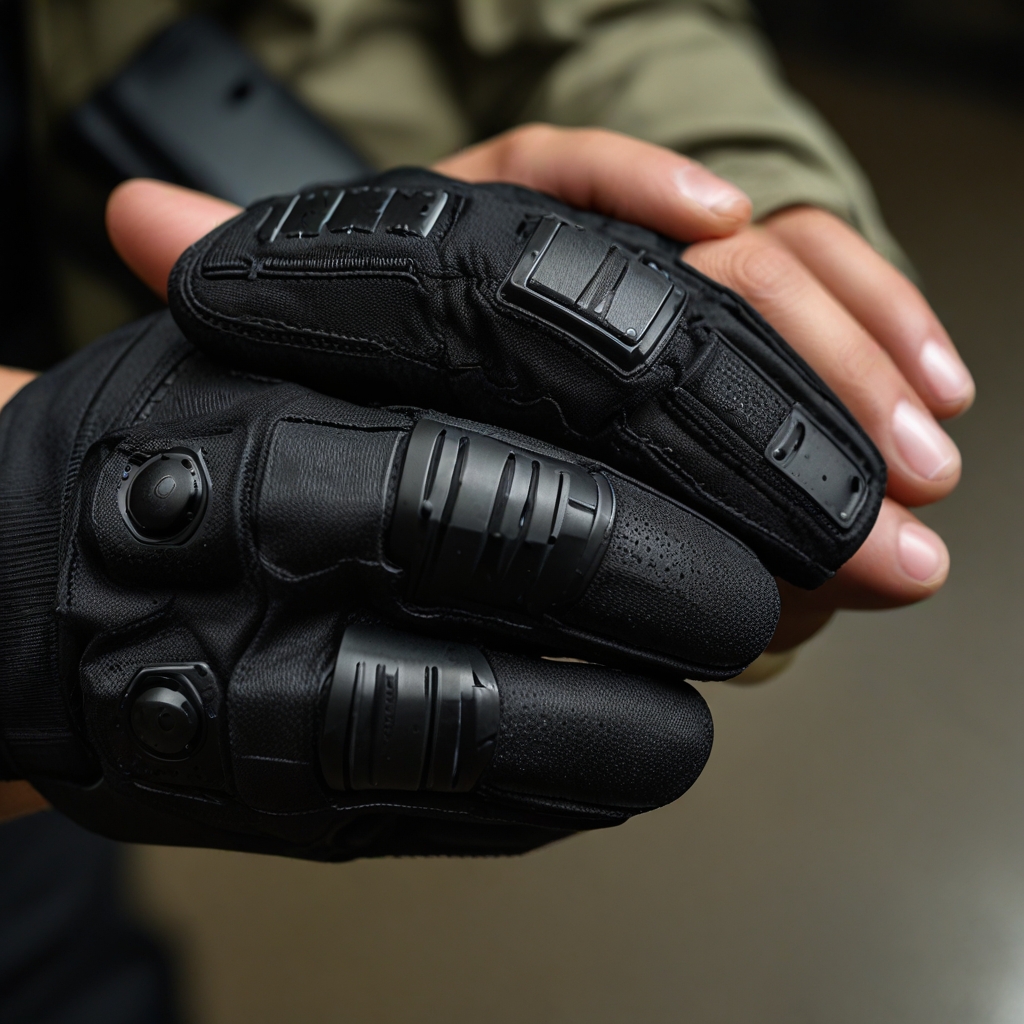 Tactical gloves protect hands in airsoft paintball