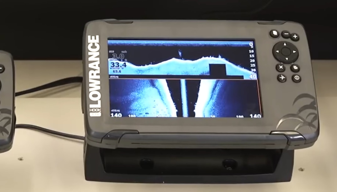 Hook fish finding with a bullet transducer
